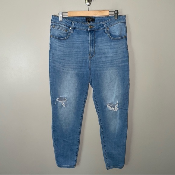 Rachel Roy Distressed Skinny Jeans - Picture 1 of 4